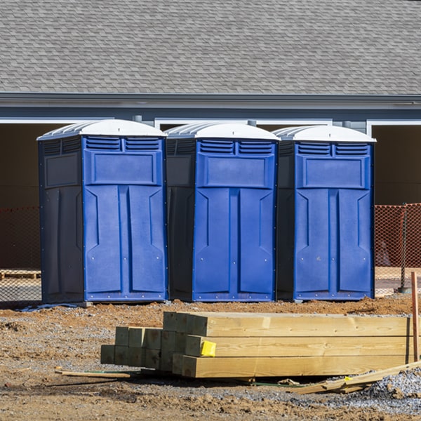 what is the expected delivery and pickup timeframe for the portable toilets in Big Prairie Michigan